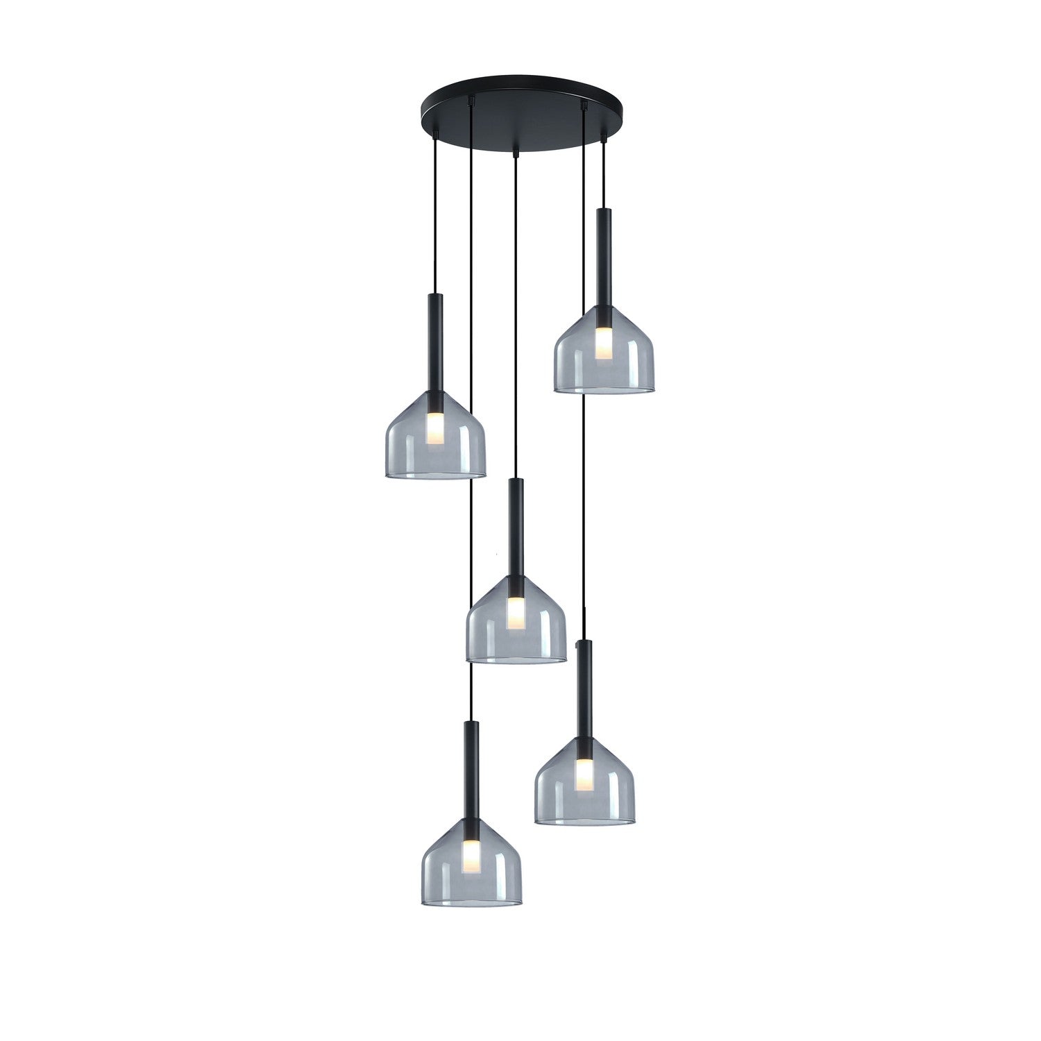 Artcraft - AC11955BK - Five Light Chandelier - Kali - Black