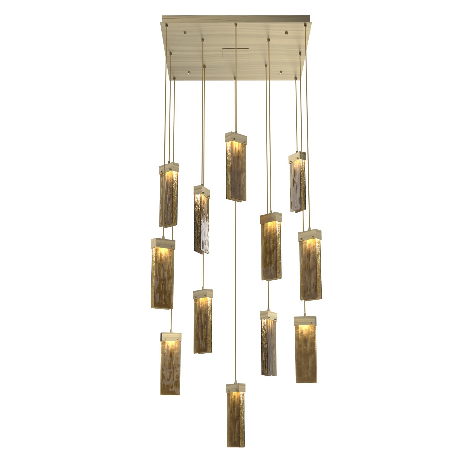 Hammerton Studio - CHB0042-12-HB-BG-C01-L3 - LED Pendant - Parallel - Heritage Brass