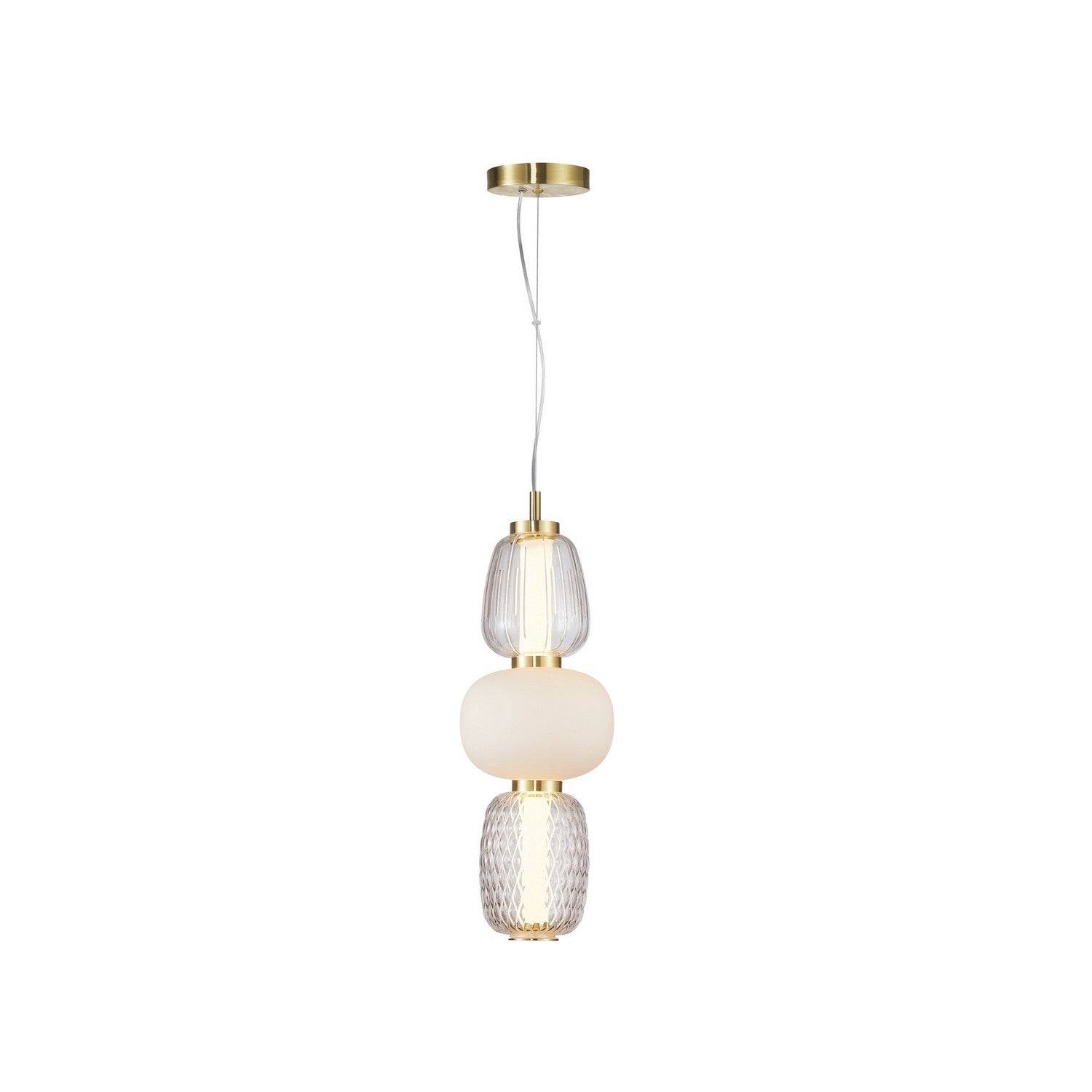 Artcraft - AC6702BR - LED Pendant - Cyra - Brass