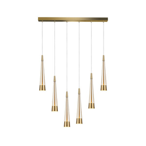 Artcraft - AC6826BR - LED Island Pendant - Sunnyvale - Brass