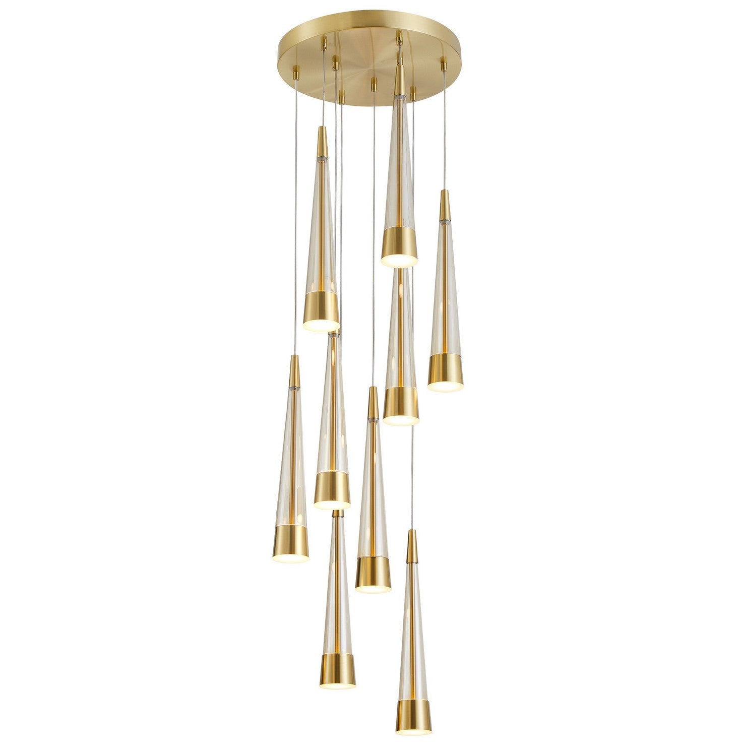 Artcraft - AC6829BR - LED Chandelier - Sunnyvale - Brass