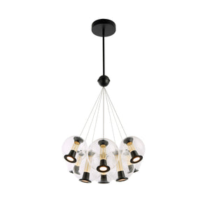 Artcraft - AC6848BK - LED Chandelier - Arlo - Black