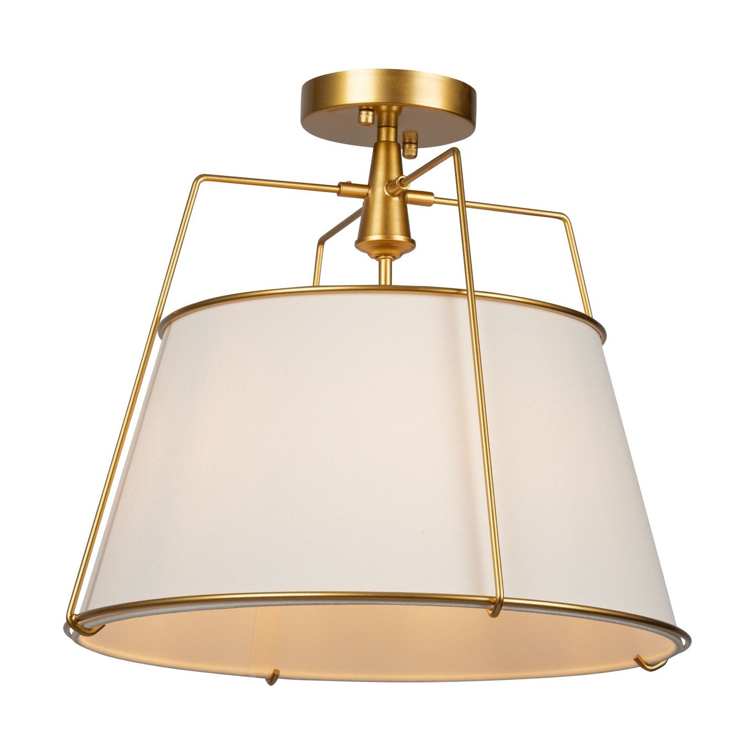 Artcraft - SC13362BR - Three Light Semi-Flush Mount - Pullman - Brass