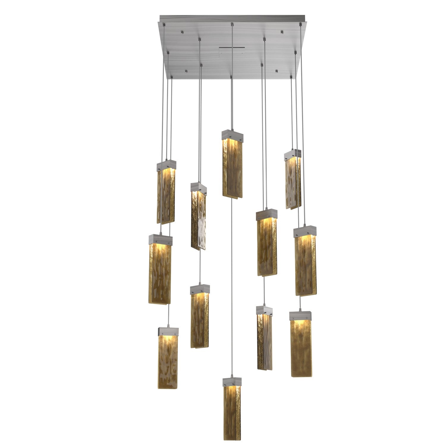 Hammerton Studio - CHB0042-12-SN-BG-C01-L1 - LED Pendant - Parallel - Satin Nickel