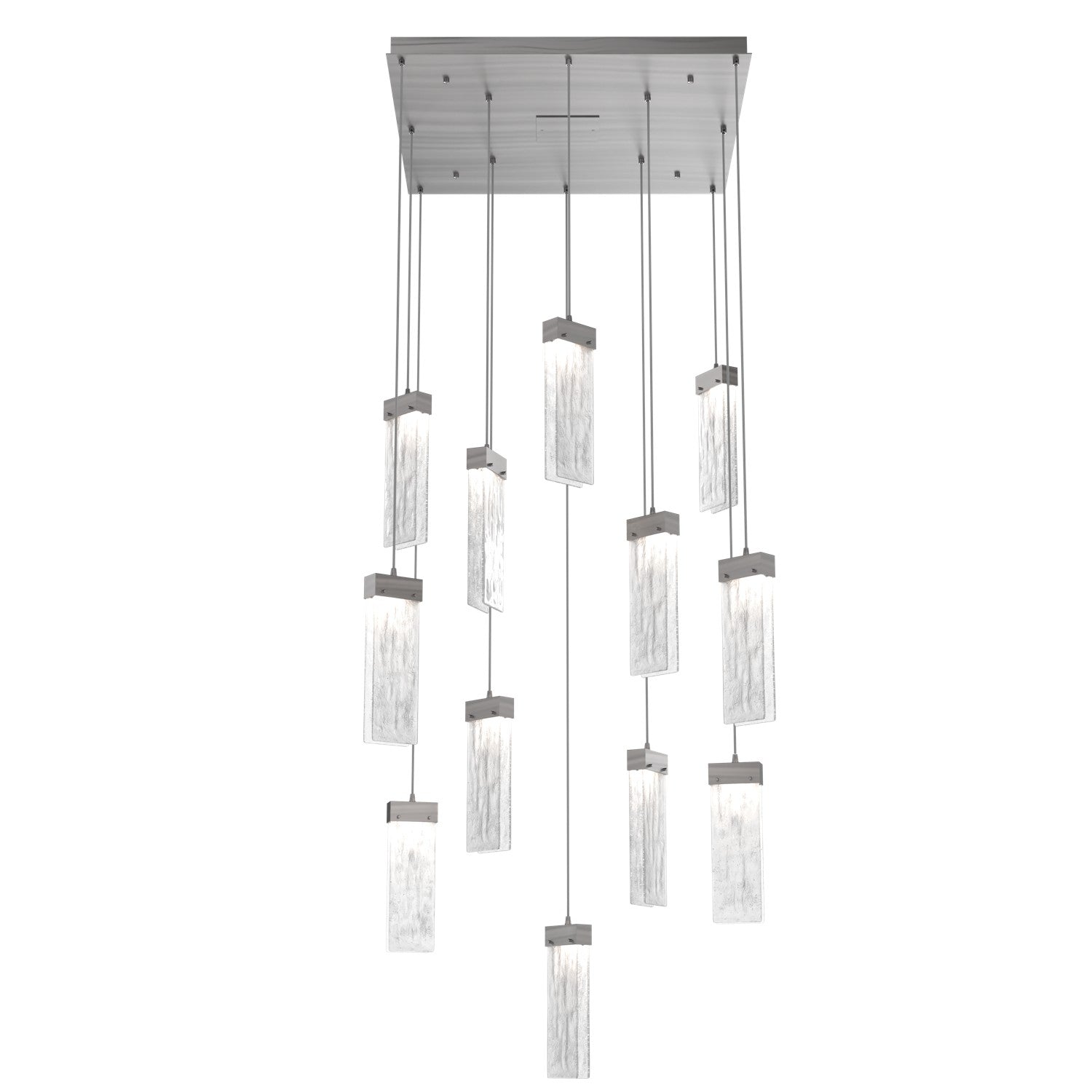 Hammerton Studio - CHB0042-12-SN-CG-C01-L1 - LED Pendant - Parallel - Satin Nickel