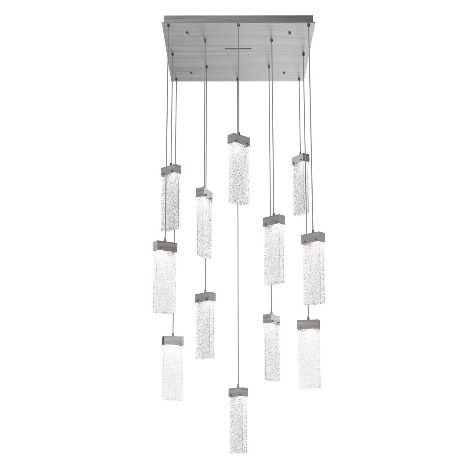 Hammerton Studio - CHB0042-12-SN-CR-C01-L1 - LED Pendant - Parallel - Satin Nickel