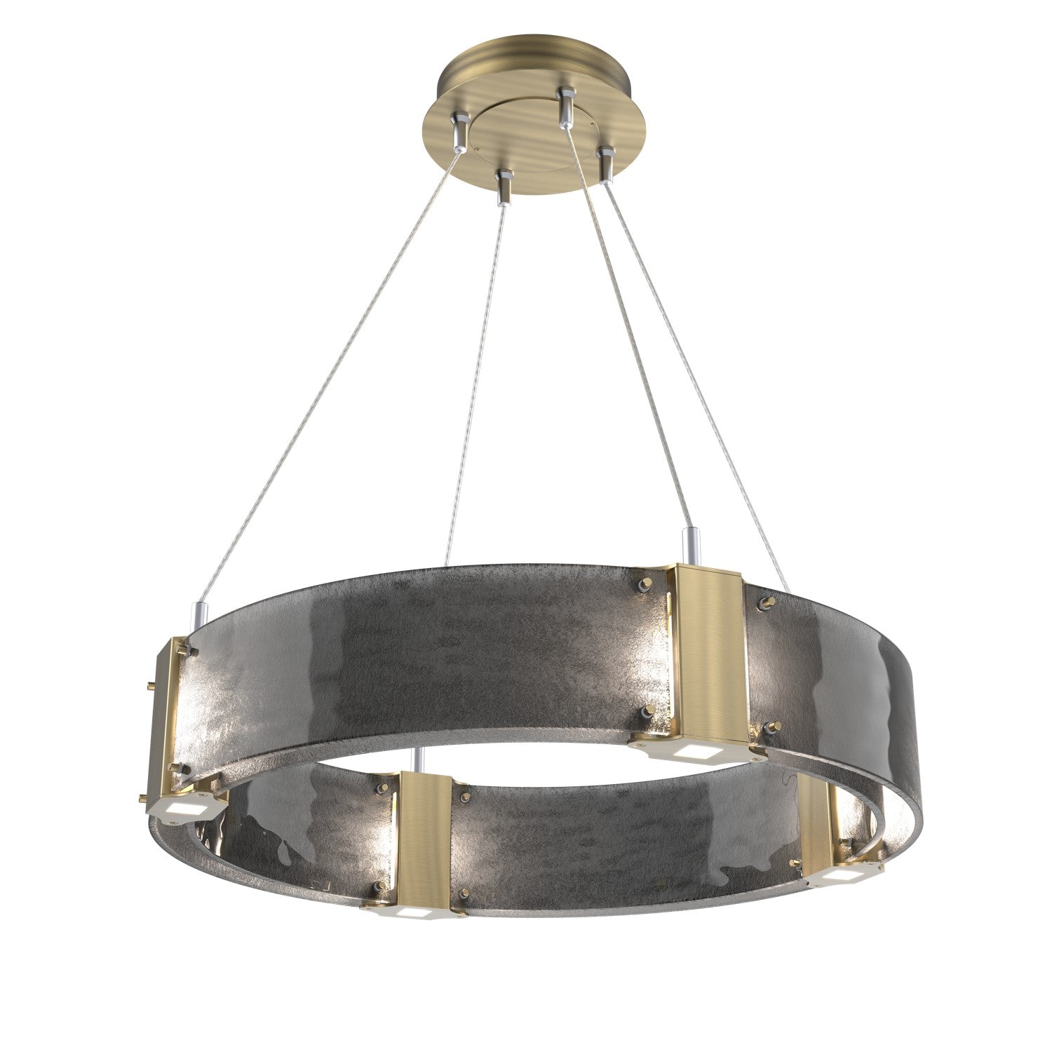 Hammerton Studio - CHB0042-24-HB-SG-CA1-L1 - LED Chandelier - Parallel - Heritage Brass