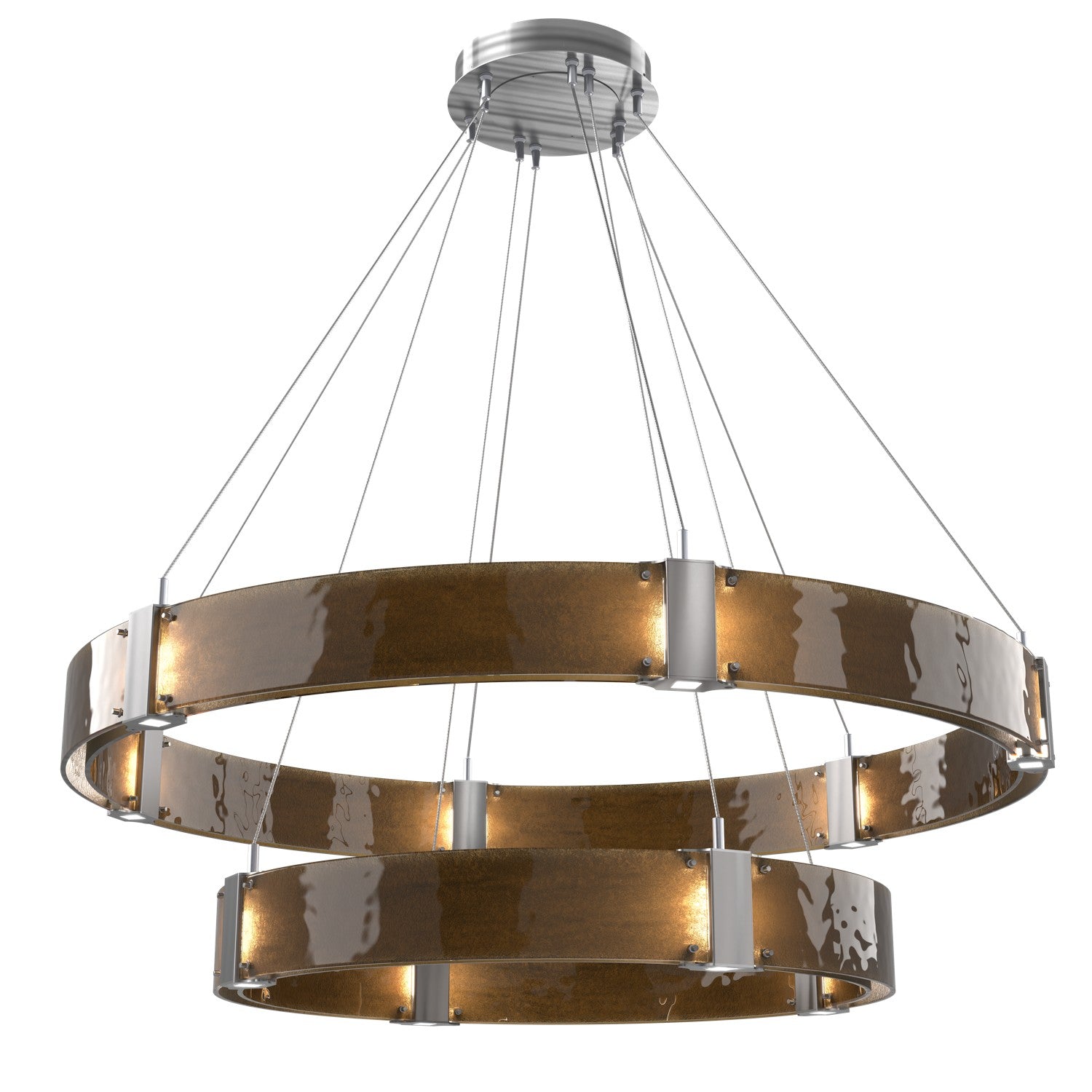 Hammerton Studio - CHB0042-2B-SN-BG-CA1-L3 - LED Chandelier - Parallel - Satin Nickel