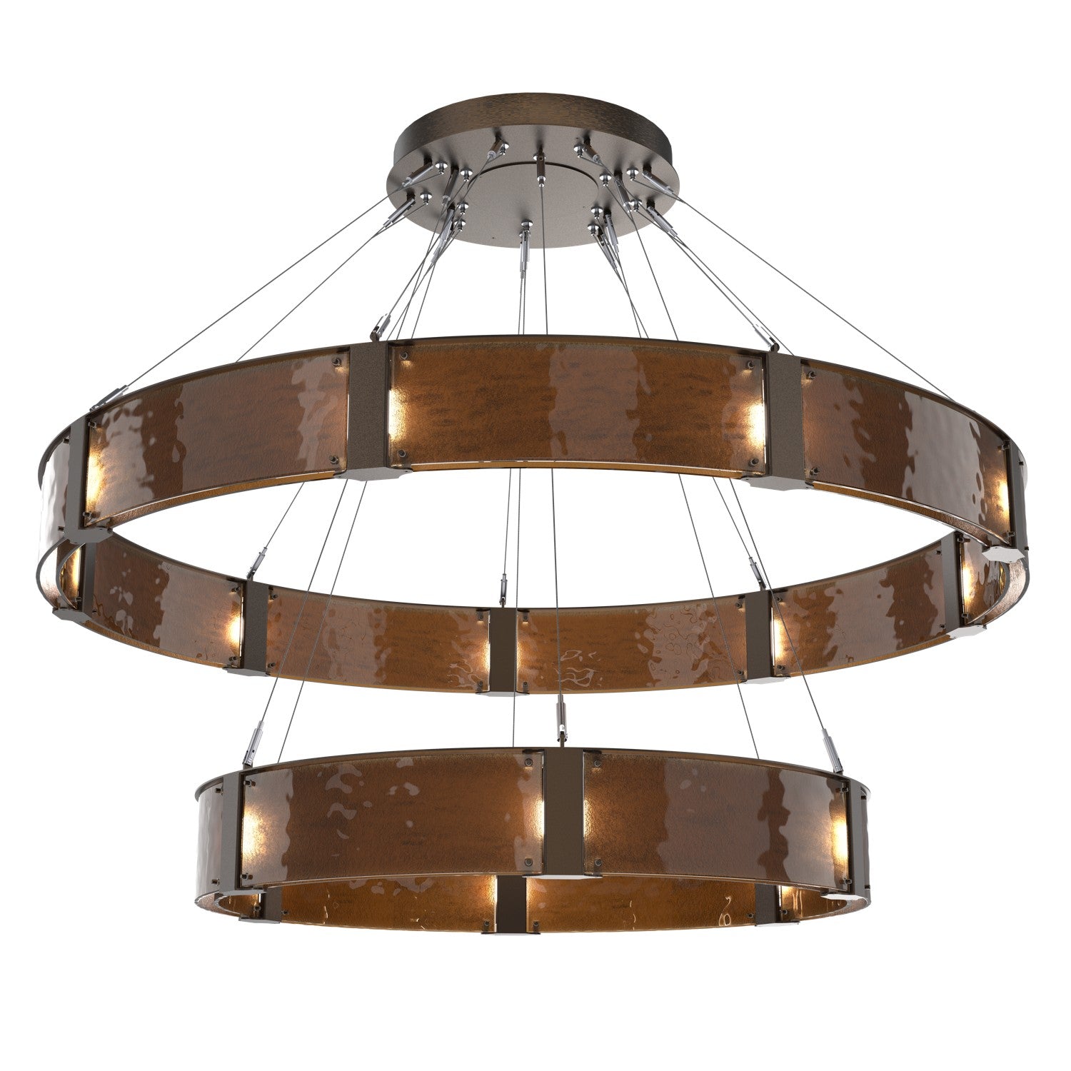 Hammerton Studio - CHB0042-2C-FB-BG-CA1-L1 - LED Chandelier - Parallel - Flat Bronze