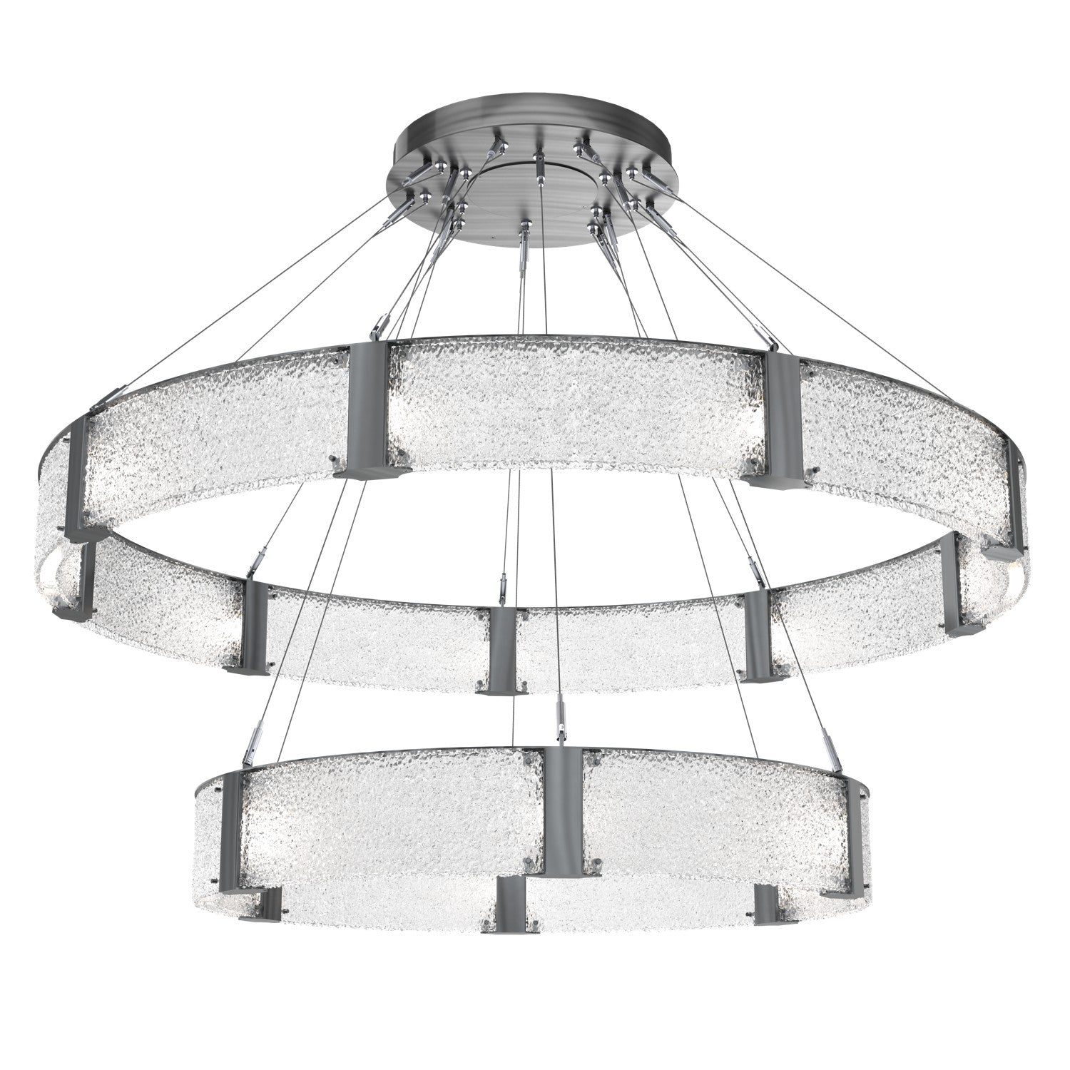 Hammerton Studio - CHB0042-2C-GM-CR-CA1-L1 - LED Chandelier - Parallel - Gunmetal