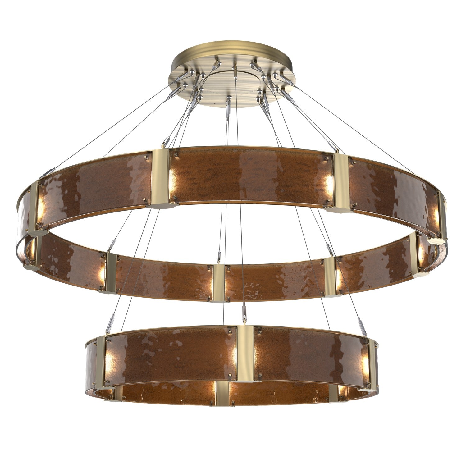 Hammerton Studio - CHB0042-2C-HB-BG-CA1-L1 - LED Chandelier - Parallel - Heritage Brass