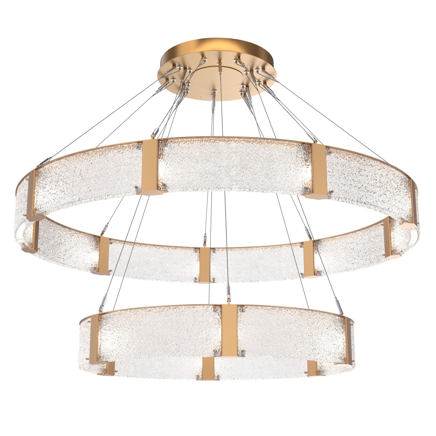 Hammerton Studio - CHB0042-2C-NB-CR-CA1-L1 - LED Chandelier - Parallel - Novel Brass