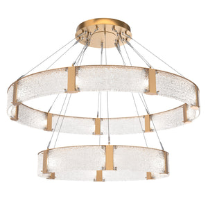 Hammerton Studio - CHB0042-2C-NB-CR-CA1-L1 - LED Chandelier - Parallel - Novel Brass