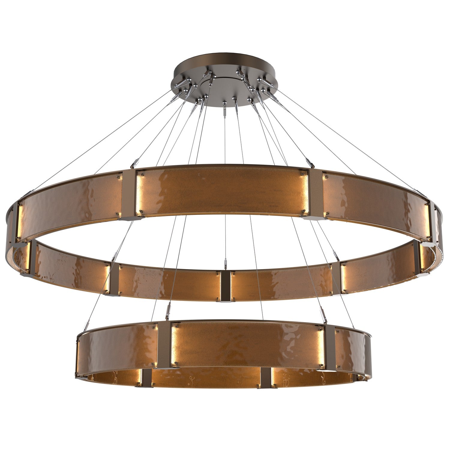 Hammerton Studio - CHB0042-2D-FB-BG-CA1-L3 - LED Chandelier - Parallel - Flat Bronze