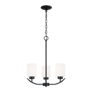 Capital Lighting - 415231MB-338 - Three Light Chandelier - Dixon - Matte Black