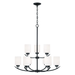 Capital Lighting - 415291MB-338 - Nine Light Chandelier - Dixon - Matte Black