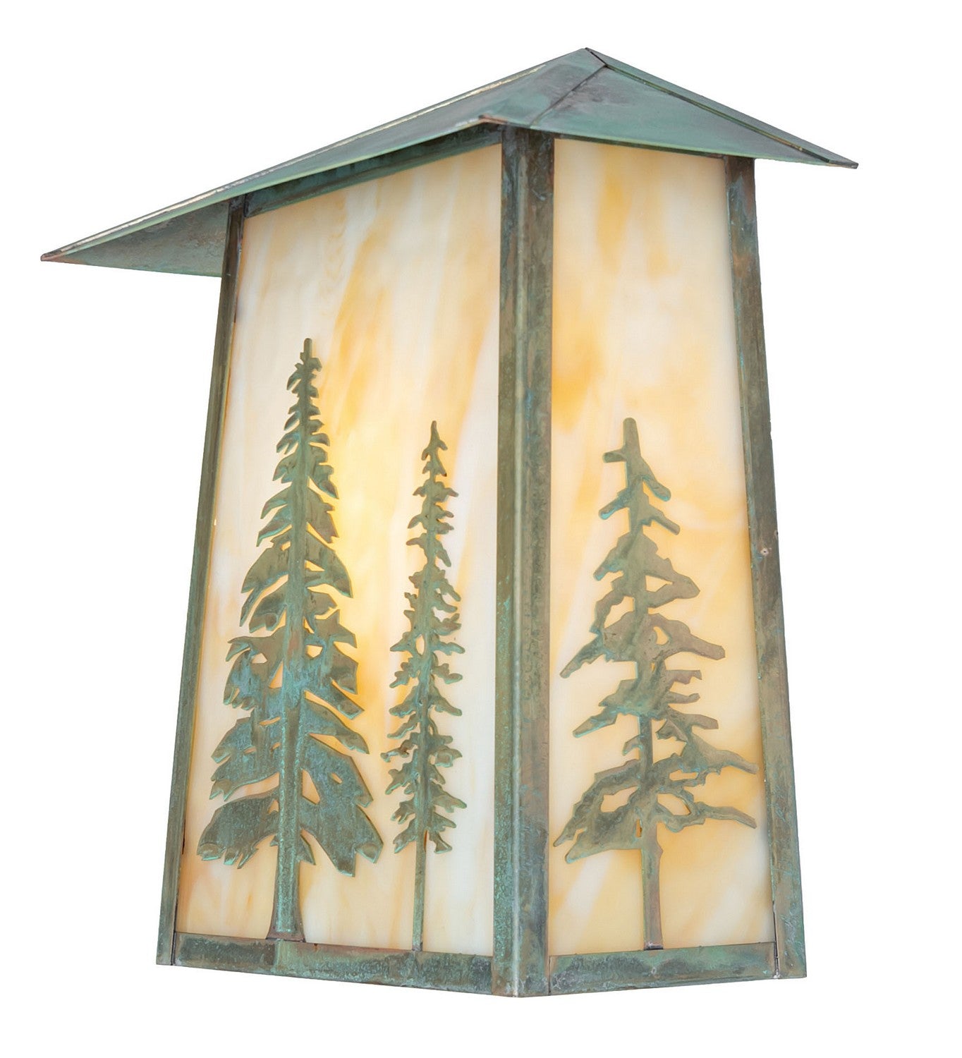 Meyda Tiffany - 269425 - One Light Wall Sconce - Stillwater - Verdigris