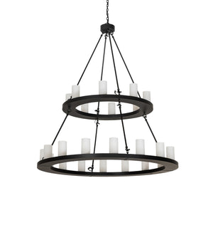 Meyda Tiffany - 270992 - 24 Light Chandelier - Loxley - Solar Black