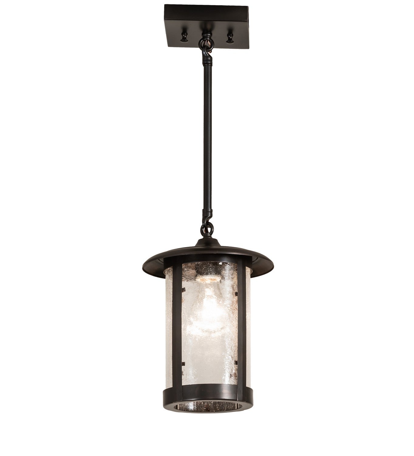 Meyda Tiffany - 271568 - One Light Mini Pendant - Fulton - Craftsman Brown