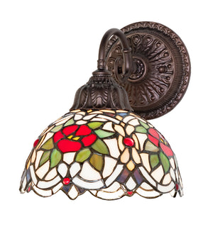 Meyda Tiffany - 274135 - One Light Wall Sconce - Renaissance Rose - Mahogany Bronze