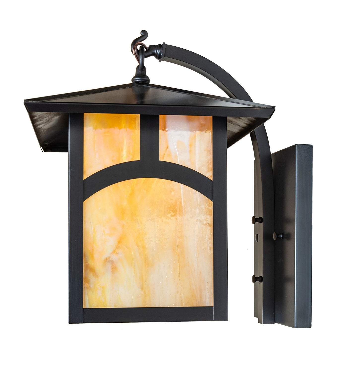 Meyda Tiffany - 84761 - One Light Wall Sconce - Seneca - Craftsman Brown