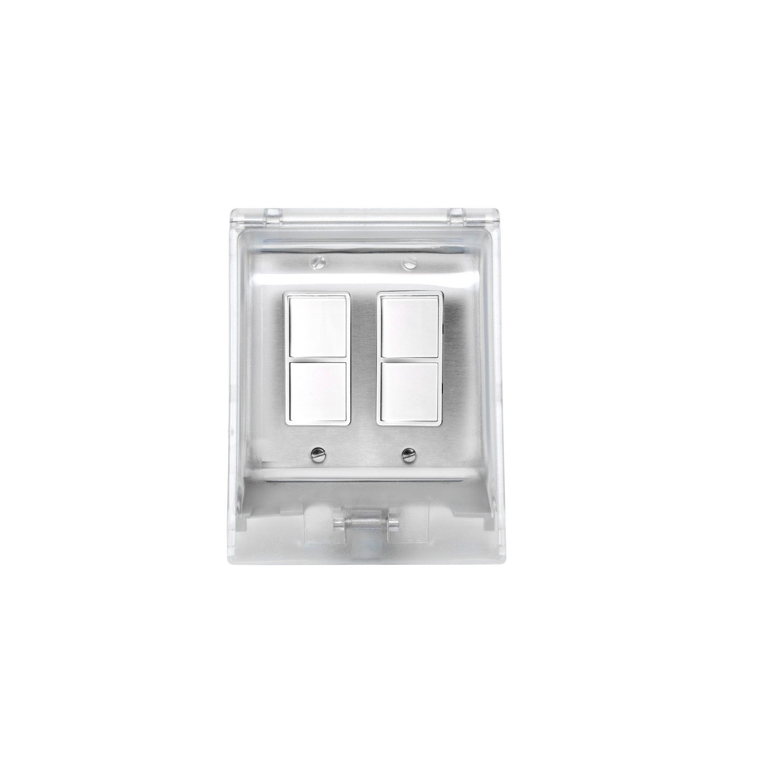 Eurofase - EFDWWPS - Dual Duplex Switch Weatherproof Flush Mount And Gang Box - Stainless Steel