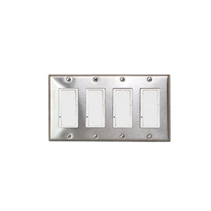 Eurofase - EFSSPS4 - 4 SINGLE, ON/OFF SWITCH, SS - Stainless Steel