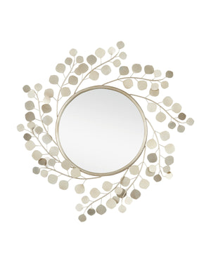 Currey and Company - 1000-0149 - Mirror - Lunaria - Contemporary Silver Leaf/Mirror