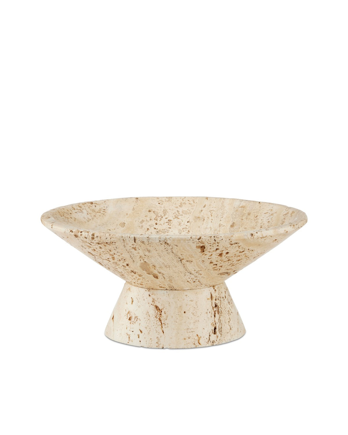 Currey and Company - 1200-0812 - Bowl - Lubo Travertine - Natural