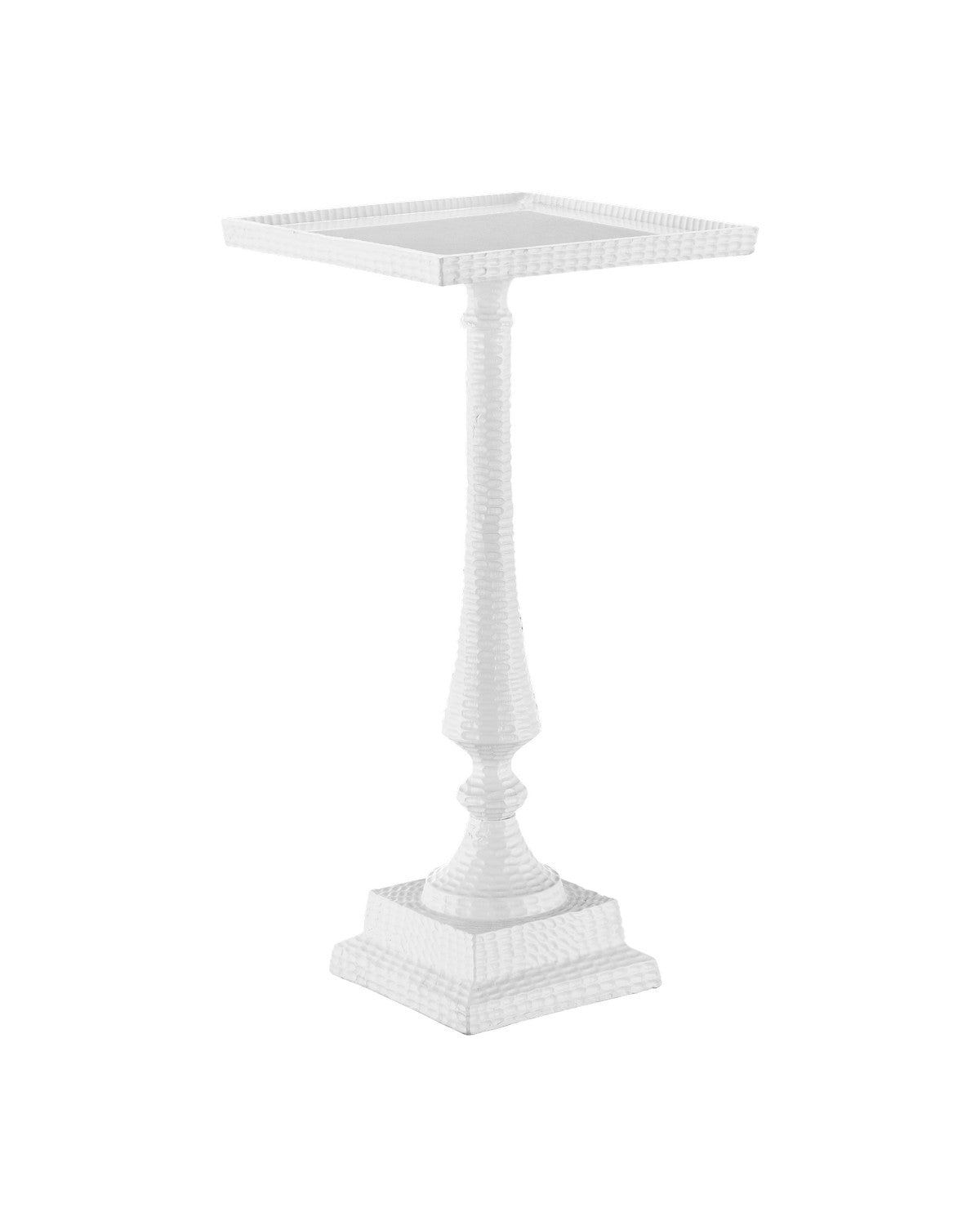 Currey and Company - 4000-0179 - Accent Table - Jena - White/Clear