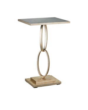 Currey and Company - 4000-0189 - Accent Table - Champagne/Antique Mirror