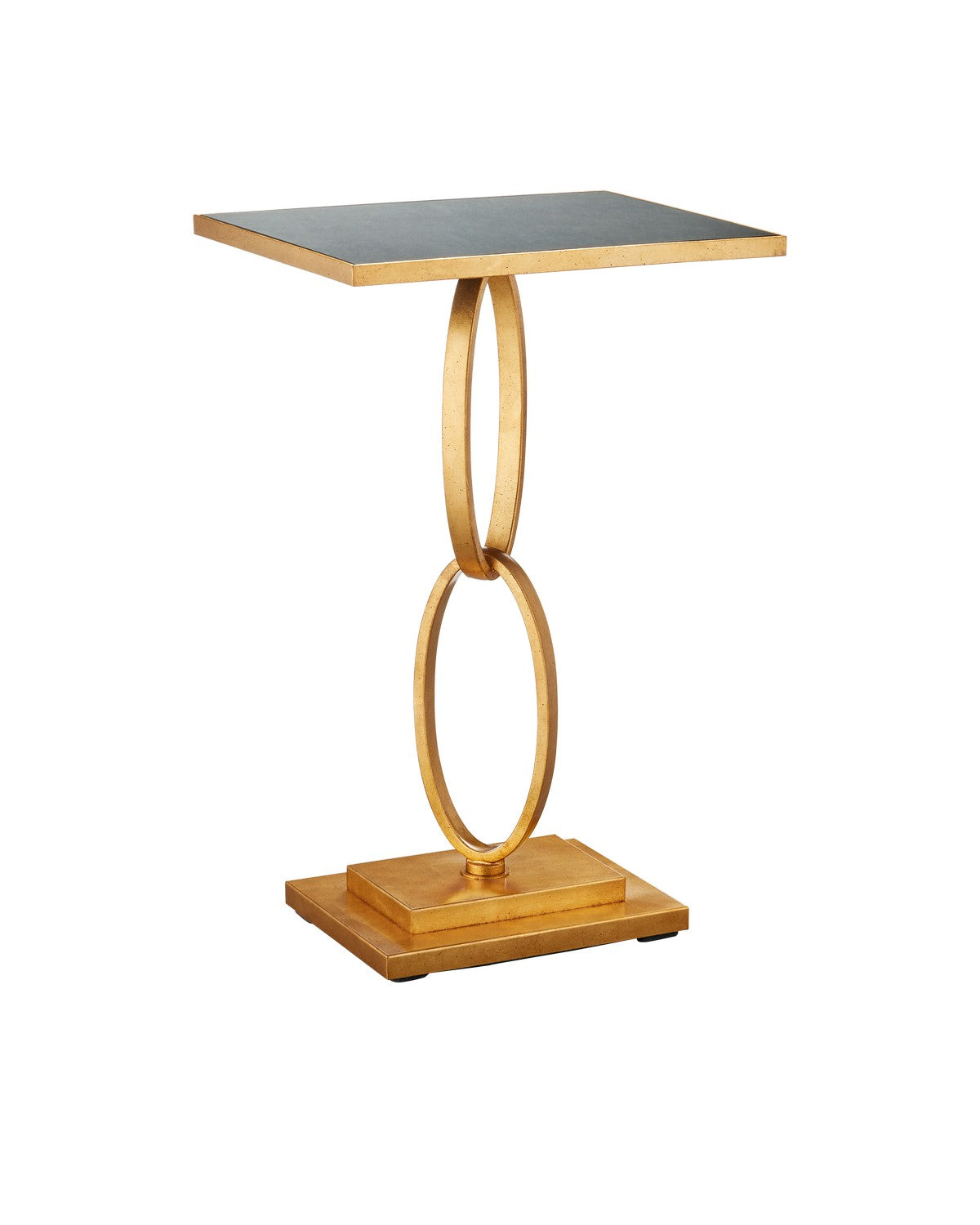 Currey and Company - 4000-0190 - Accent Table - Gold Leaf/Antique Mirror