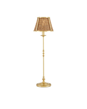 Currey and Company - 6000-0900 - One Light Table Lamp - Deauville - Polished Brass/Natural