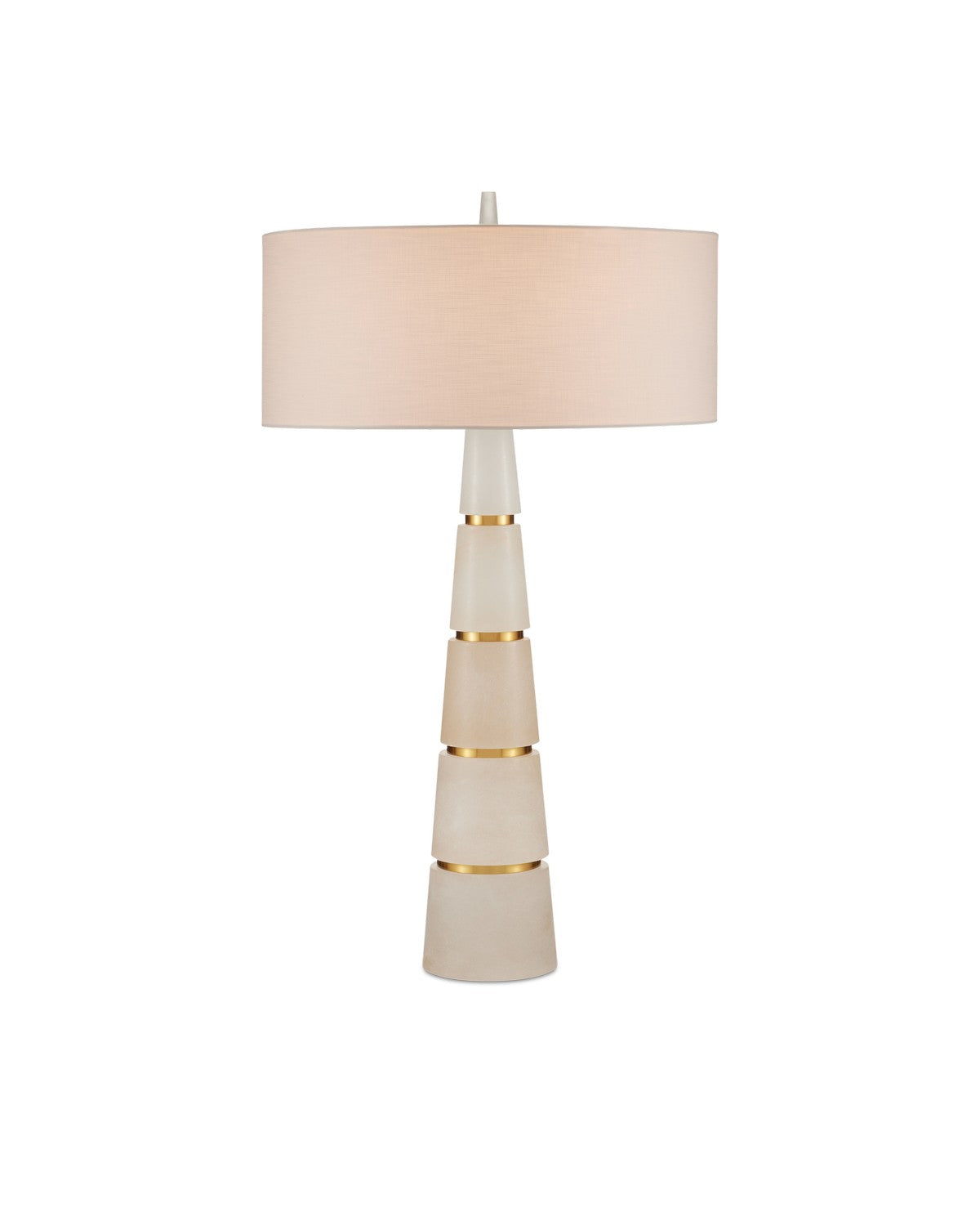 Currey and Company - 6000-0904 - Two Light Table Lamp - Eleanora - Natural/Natural Brass