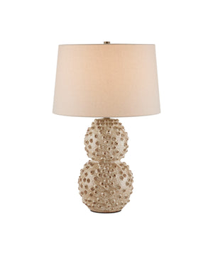 Currey and Company - 6000-0921 - One Light Table Lamp - Barnacle - Ivory/Brown