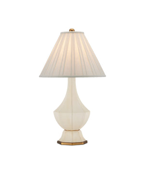 Currey and Company - 6000-0926 - One Light Table Lamp - Beige/Antique Brass