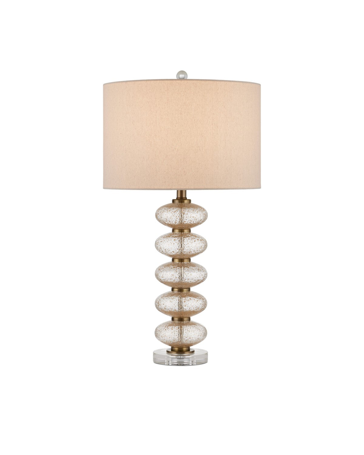 Currey and Company - 6000-0945 - One Light Table Lamp - Clear/Gold/Antique Brass