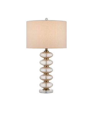 Currey and Company - 6000-0945 - One Light Table Lamp - Clear/Gold/Antique Brass