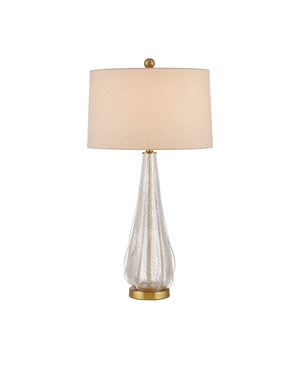 Currey and Company - 6000-0946 - One Light Table Lamp - Clear/Gold/Antique Brass