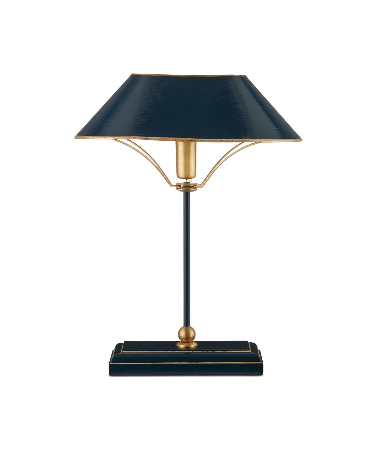 Currey and Company - 6000-0953 - One Light Table Lamp - Navy/Gold