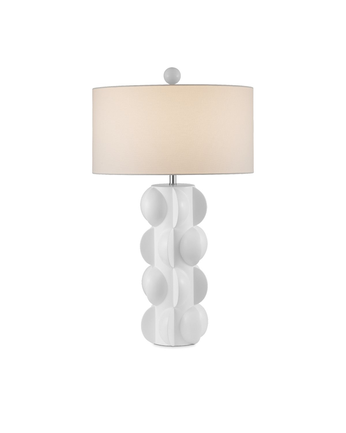 Currey and Company - 6000-0962 - One Light Table Lamp - White