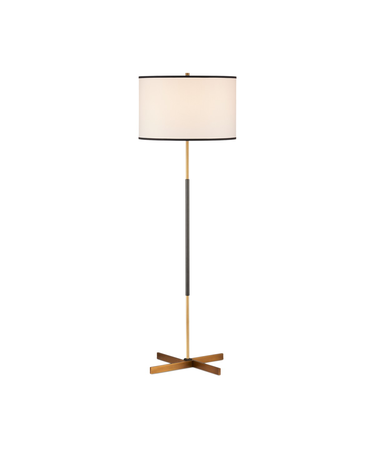 Currey and Company - 8000-0149 - One Light Floor Lamp - Willoughby - Brass/Oil Rubbed Bronze