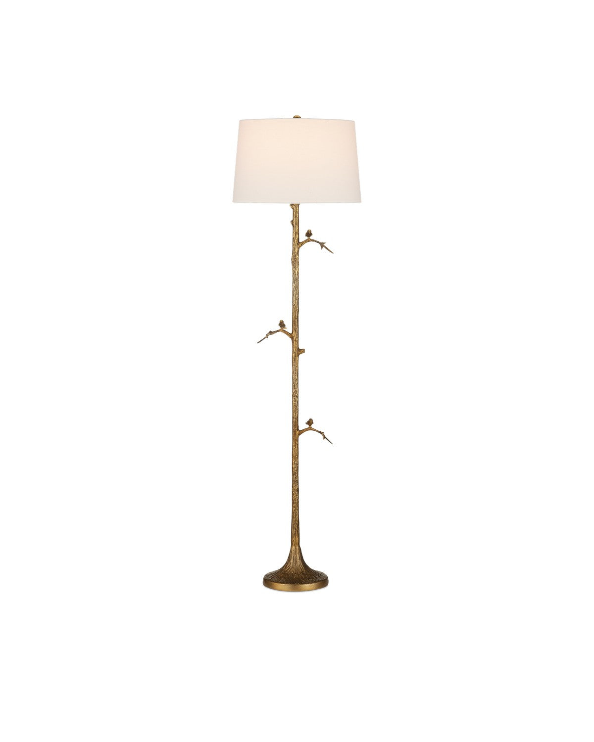 Currey and Company - 8000-0150 - One Light Floor Lamp - Piaf - Antique Brass