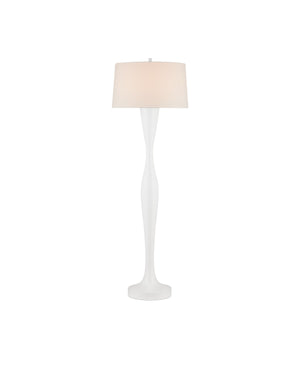 Currey and Company - 8000-0153 - One Light Floor Lamp - Monica - White