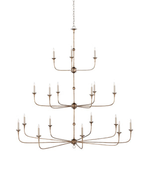 Currey and Company - 9000-1130 - 18 Light Chandelier - Nottaway - Pyrite Bronze