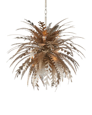 Currey and Company - 9000-1138 - 12 Light Chandelier - Abyssinia - Contemporary Silver Leaf/Dark Silver Leaf