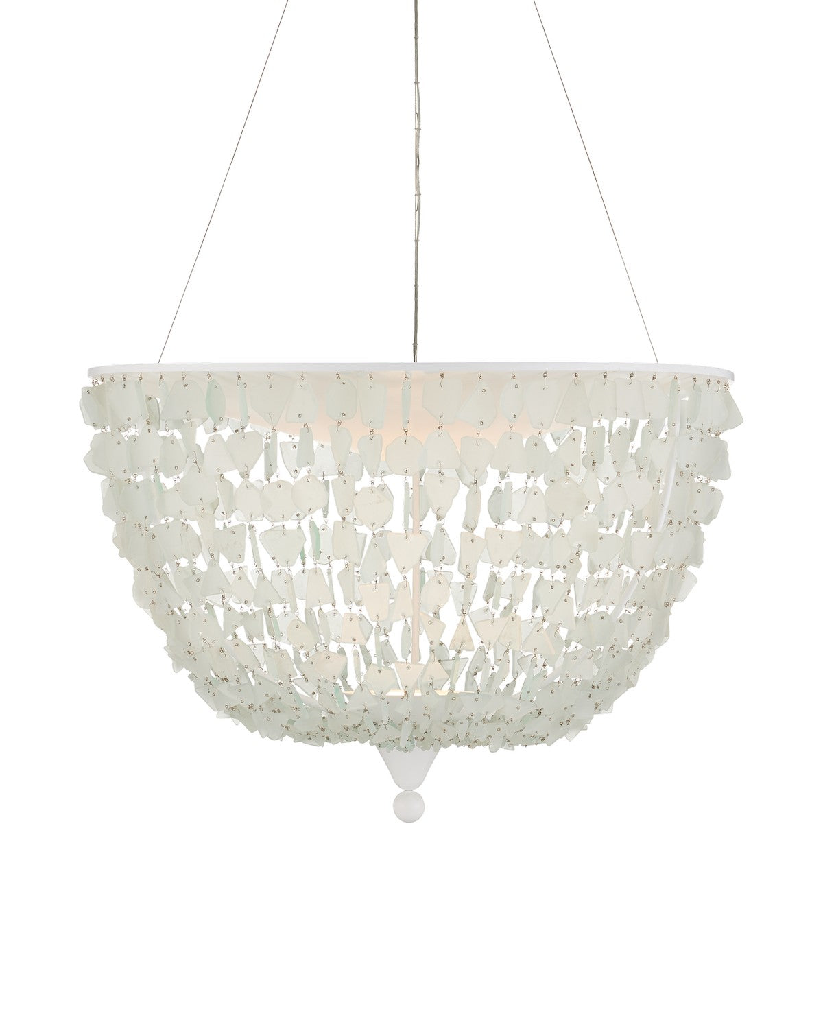 Currey and Company - 9000-1155 - One Light Pendant - Thalassa - Seaglass/Sugar White