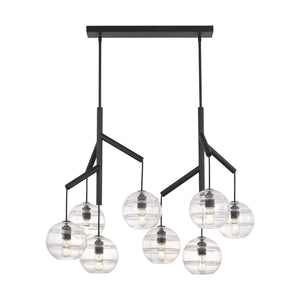 Visual Comfort Modern - 700SDNMPL2CB - Eight Light Chandelier - Sedona - Nightshade Black