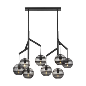 Visual Comfort Modern - 700SDNMPL2KB-LED927 - LED Chandelier - Sedona - Nightshade Black