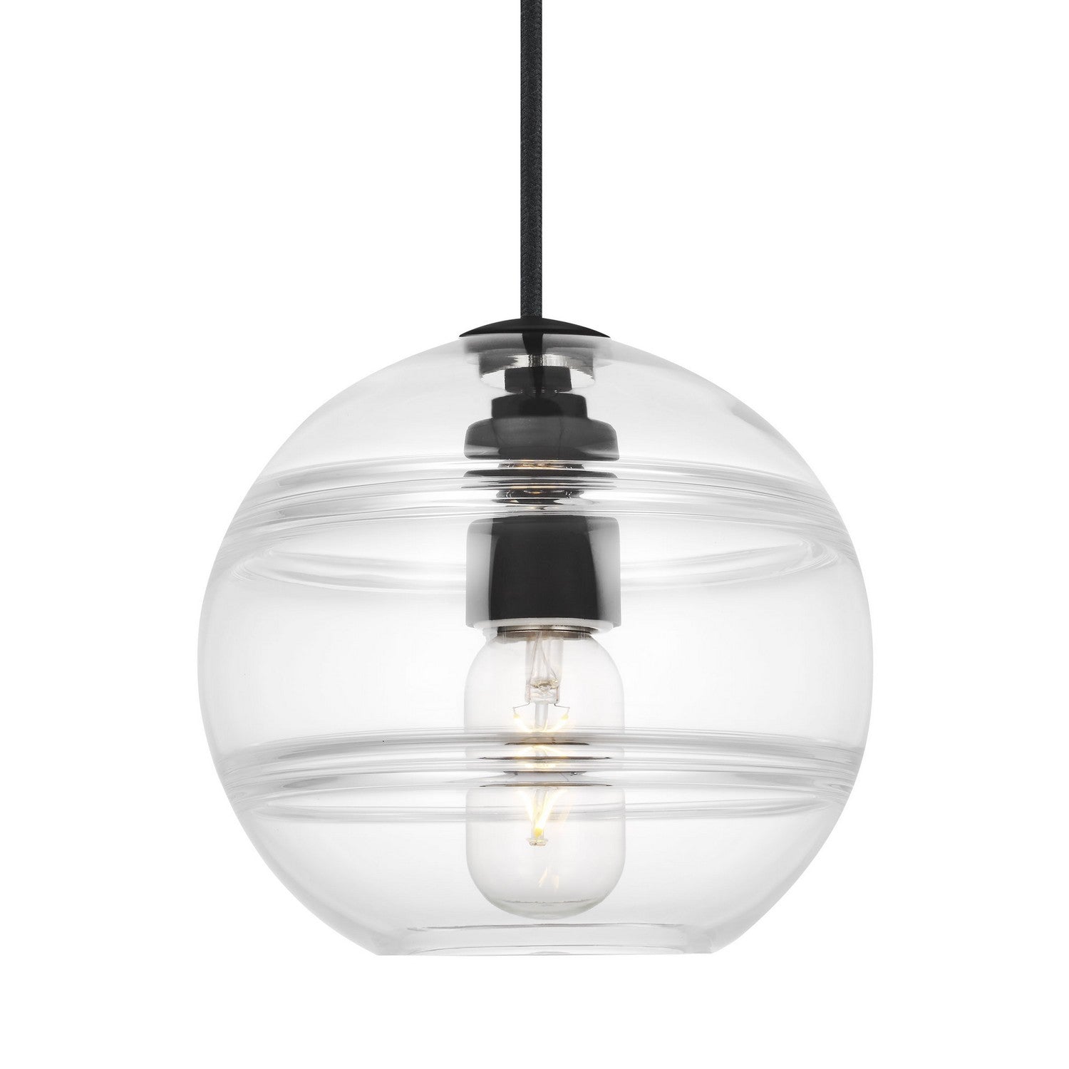 Visual Comfort Modern - 700TDSDNGPCB - One Light Pendant - Sedona - Nightshade Black